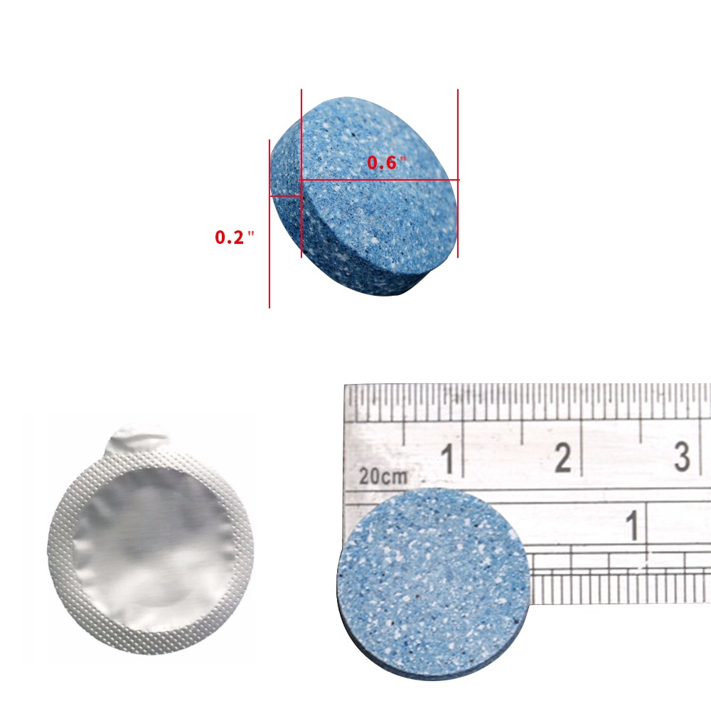 Bộ 20 Viên Sủi Bọt Vệ Sinh Kính Chắn Gió Xe Hơi (20 Cái = 80L)