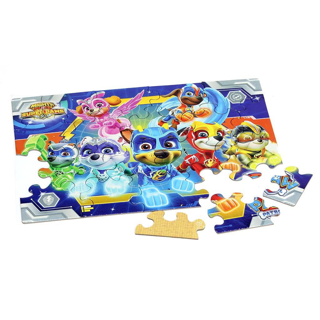 Tranh xếp hình 4 cấp độ Tia Sáng (4 trong 1) chủ đề Dora và Paw Patrol