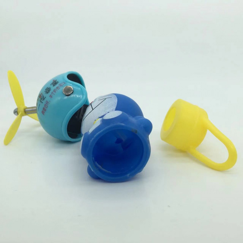 Cánh Quạt Mini Bằng Cao Su Màu Xanh Dương Dễ Thương Dùng Trang Trí Xe Máy / Xe Hơi