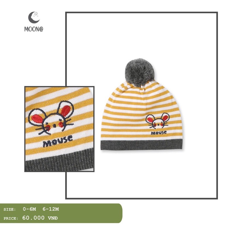Mũ len Moon siêu mềm, mịn