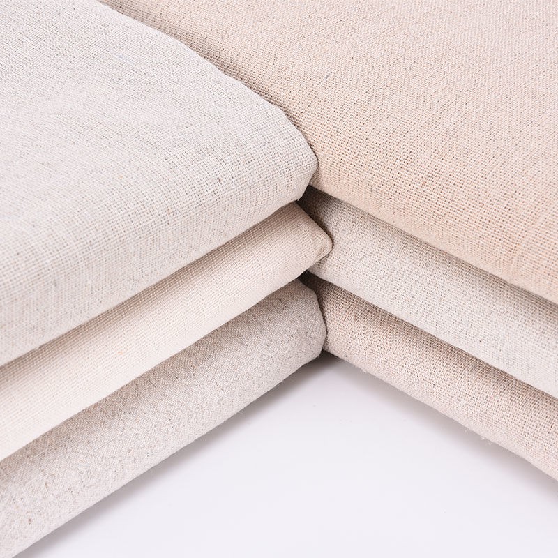 Vải cotton linen màu trơn thích hợp dùng làm rèm cửa / khăn trải bàn
