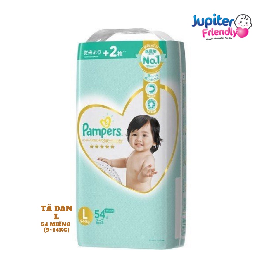 Bỉm - Tã Pampers Premium New nội địa Nhật (size dán NB90, S82, M68, L54 - quần M66, L52, XL48)