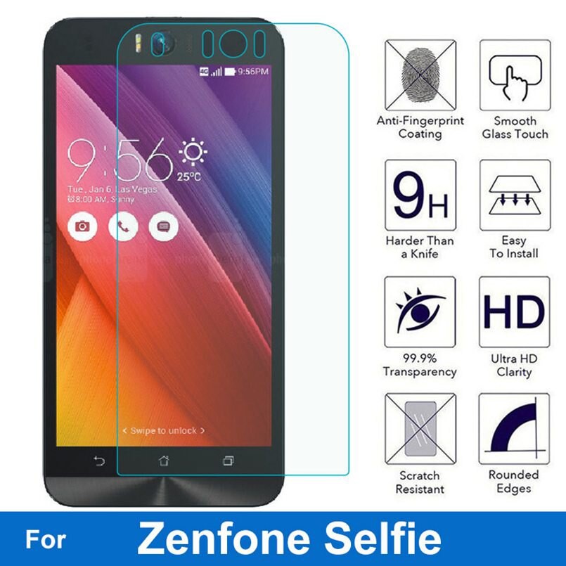 2 Kính Cường Lực Cho Asus Zenfone Selfie Zd551Kl Zoom Zx551Ml 3 Ultra Zu680Kl V529Kl