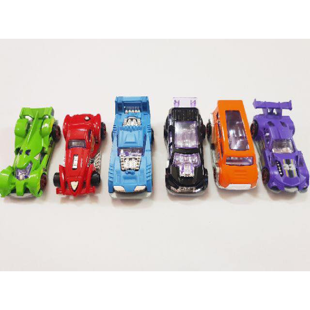 Set 6 xe sắt thể thao đua hotwheel