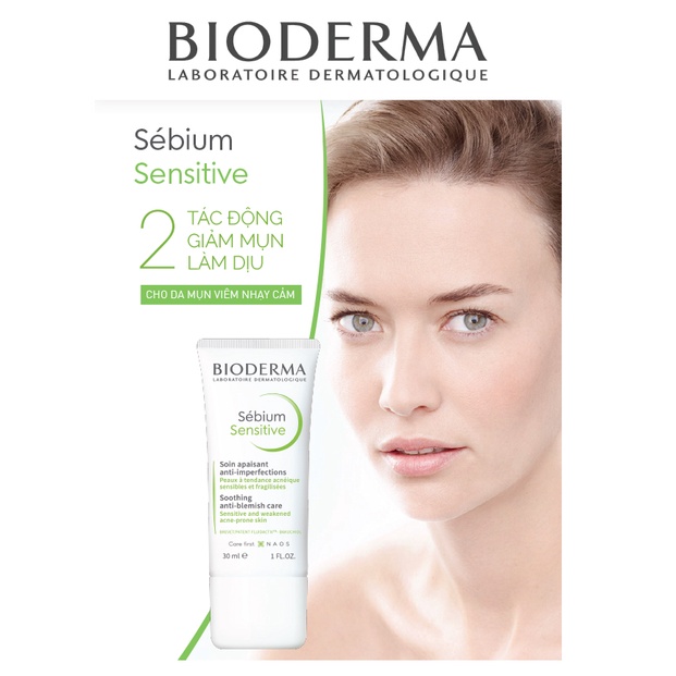 [Chính hãng] Kem Dưỡng Bioderma Sébium Sensitive 30ml - Dưỡng Ẩm Cho Da Mụn Nhạy Cảm