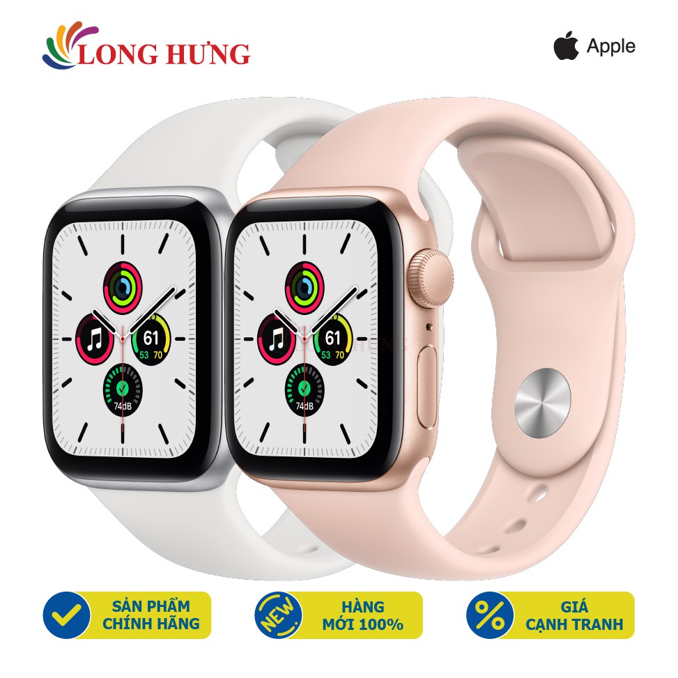 Đồng hồ thông minh Apple Watch SE GPS Aluminum Case Sport Band - Hàng chính hãng