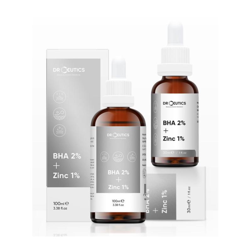 Tinh Chất DrCeutics Tẩy Da Chết Giảm Mụn BHA 2% + ZinC 1%