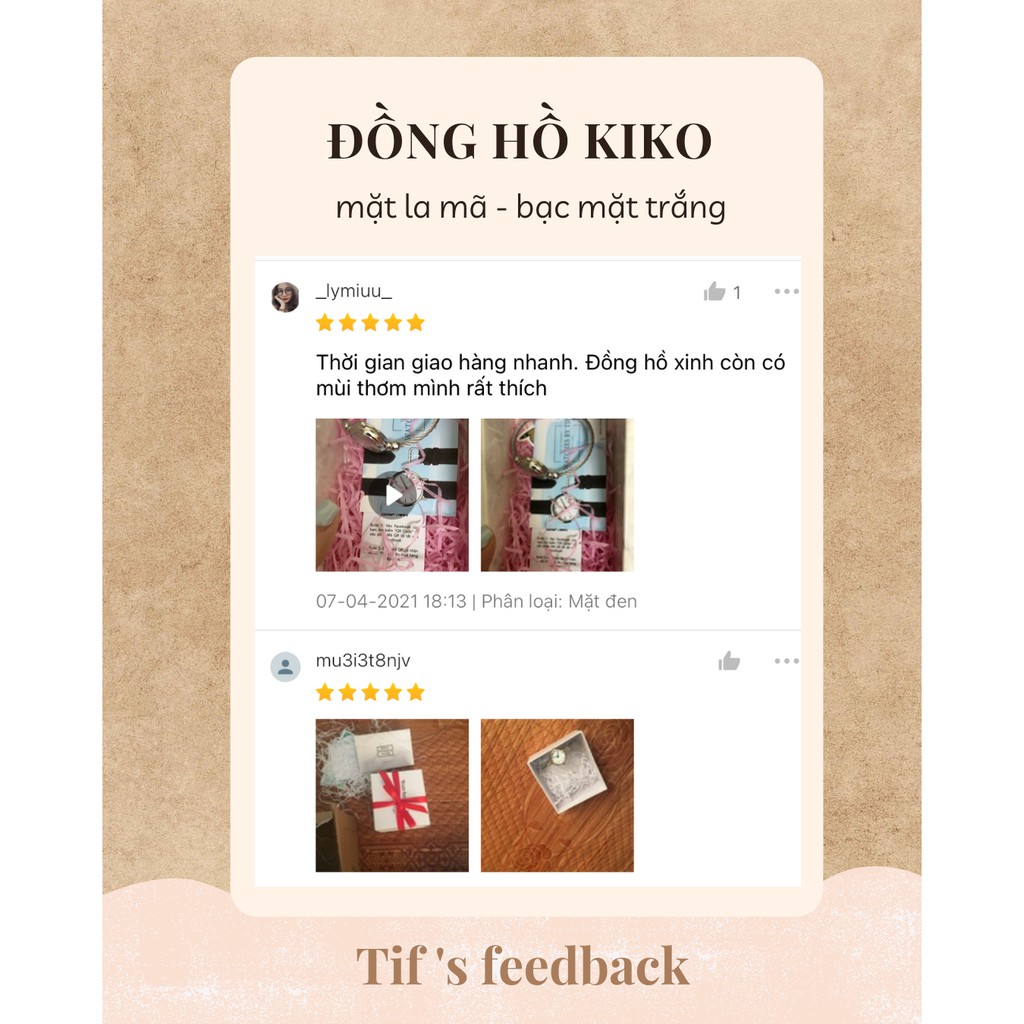 Đồng hồ nữ mặt tròn kiêm lắc tay bạc KIKO mặt trắng đồng hồ nữ mặt nhỏ size 22mm Watchesbytif đi học đi chơi | BigBuy360 - bigbuy360.vn