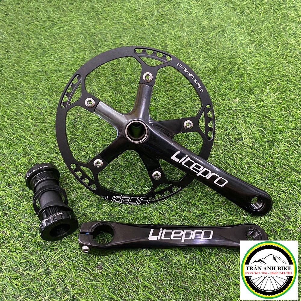 Đùi đĩa  rỗng xe đạp LITEPRO 47T / 53T / 56T