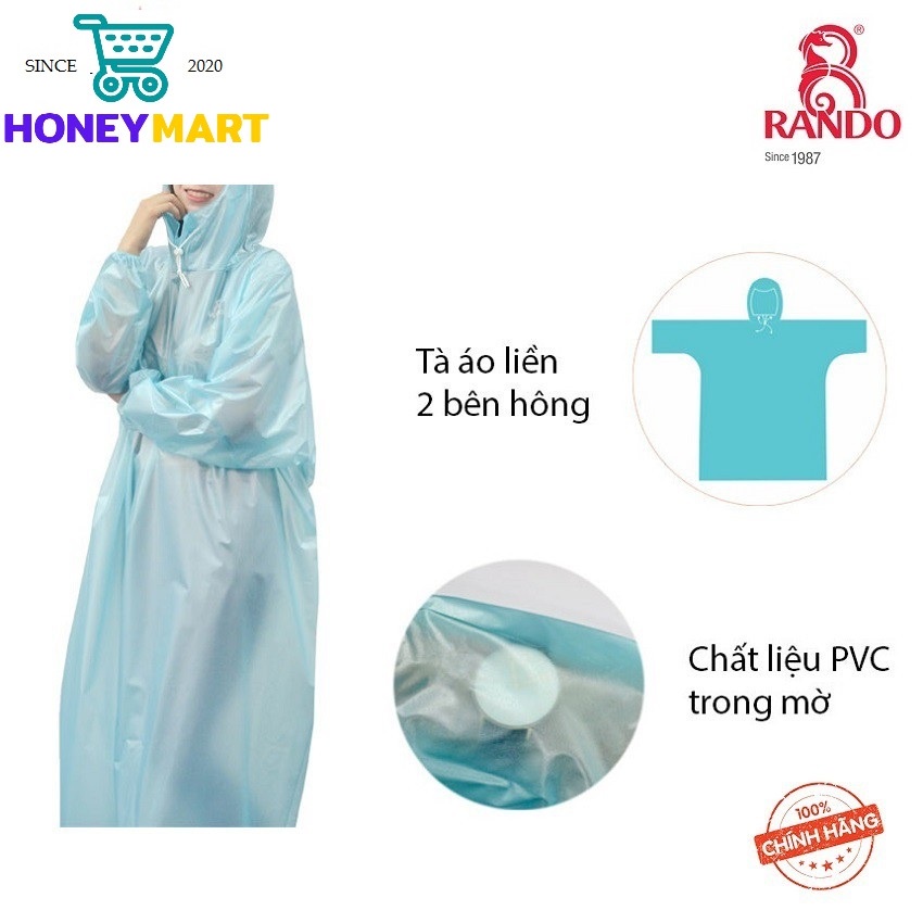 Áo mưa Rando Easy Trum “Trùm cực nhanh, bảo vệ toàn diện”APPC-10 HONEYMART