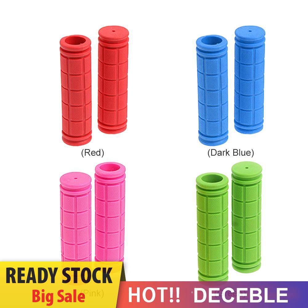 Deceble 2x Rubber MTB Road Bike Handlebar Grips Anti-Skid Fixed Gear Bicycle Grips