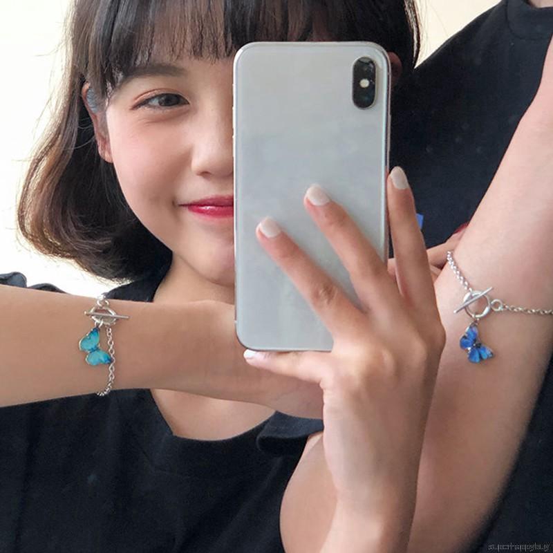 Vòng Tay Mặt Hình Bươm Bướm Xinh Xắn Hợp Thời Trang