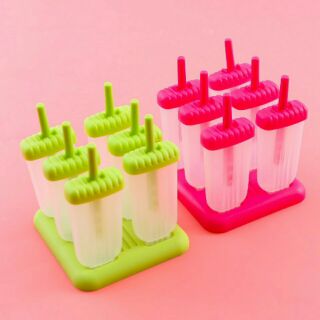 Sỉ lẻ 6 khuôn làm kem bằng nhựa cao cấp