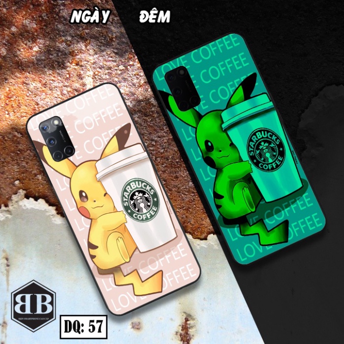 Ốp lưng kính Dạ Quang Oppo A52 / A72 / A92 phát sáng trong đêm mẫu rồng nam tính