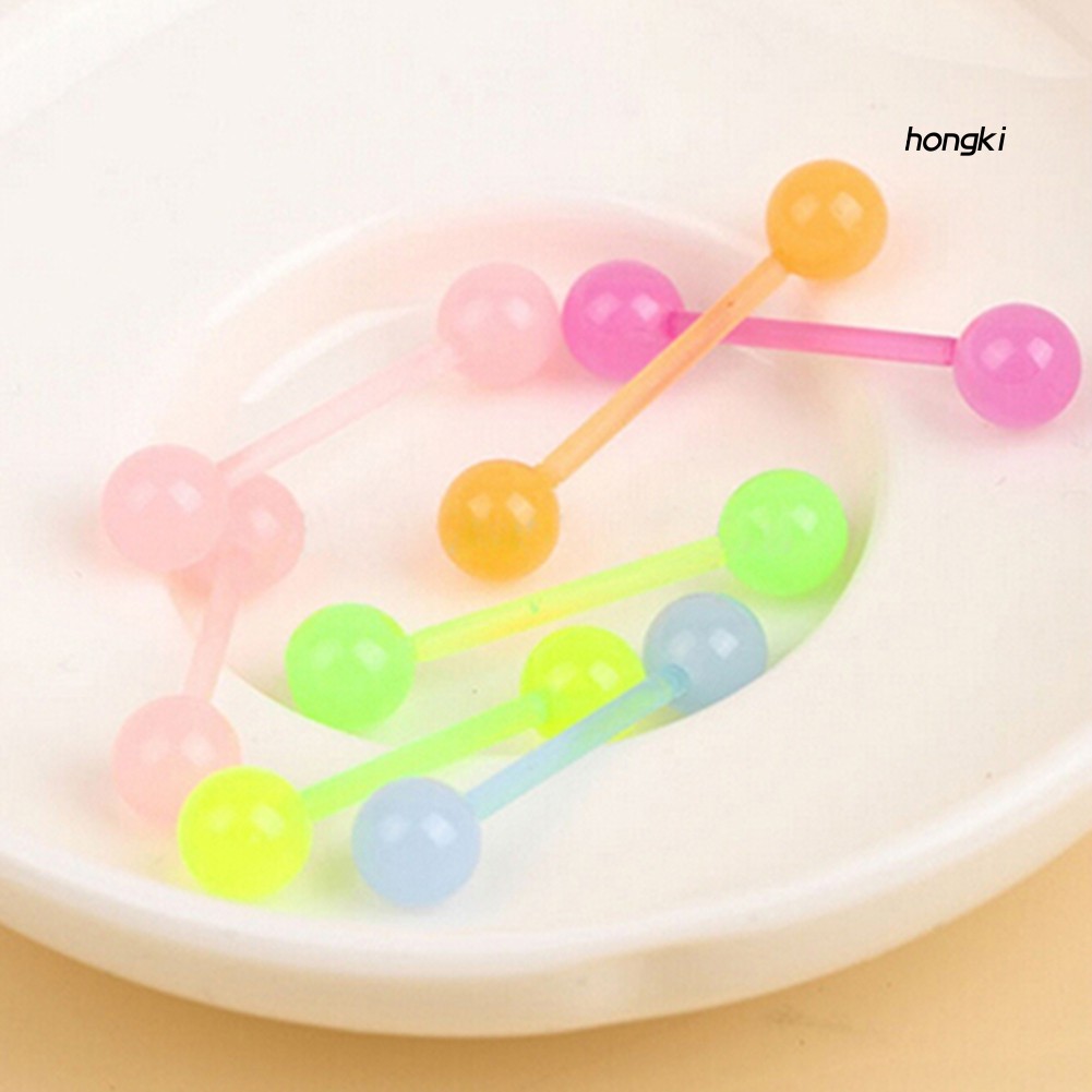 Set 7 Khuyên Cơ Thể Dạ Quang Phát Sáng Trong Bóng Tối Độc Đáo