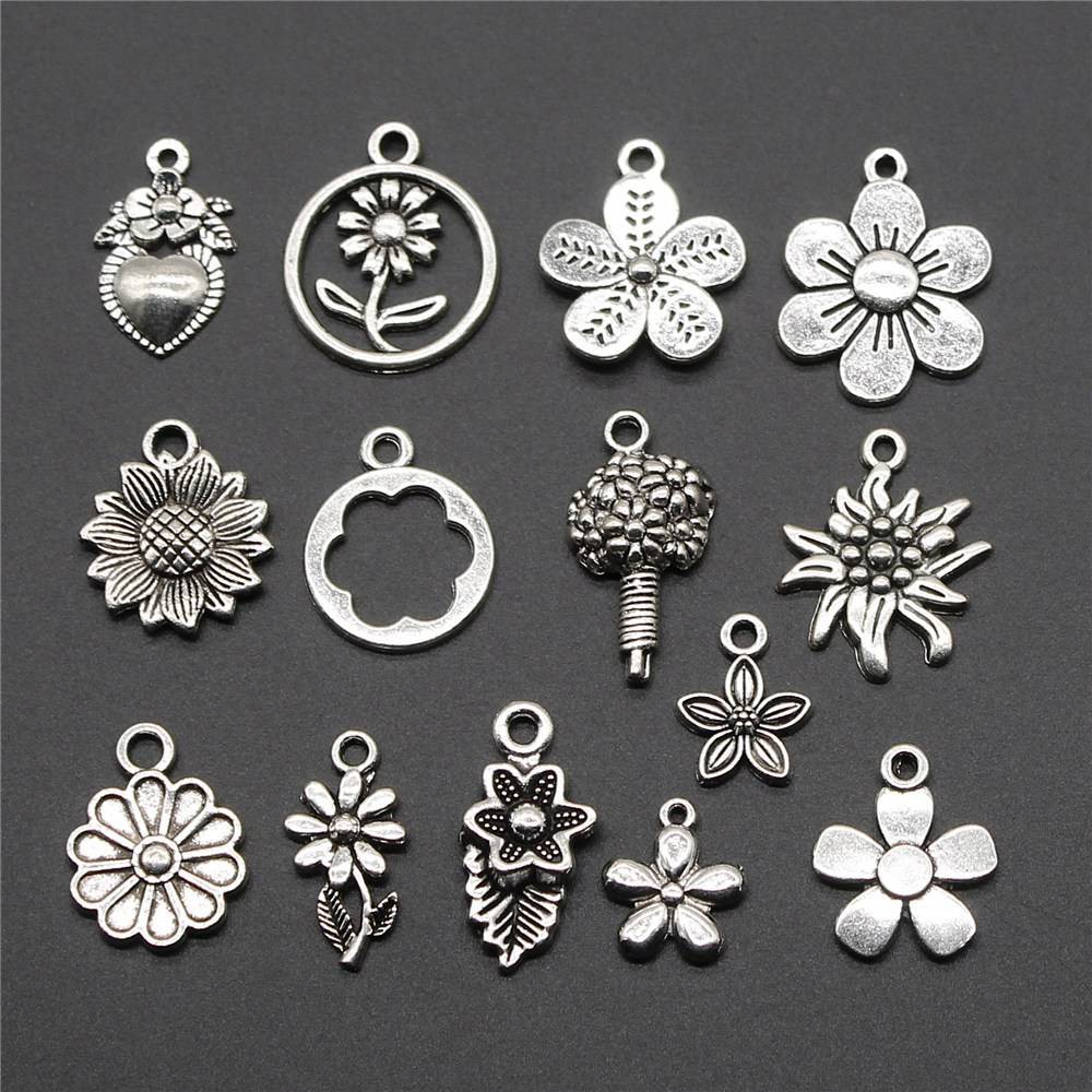 Mặt Dây Chuyền Hình Cánh Hoa Nhỏ Xinh Xắn Thời Trang Dùng Làm Trang Sức Diy