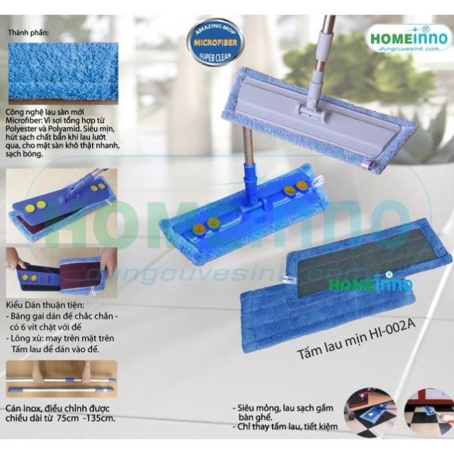 Cây lau nhà công nghiệp Microfiber Dán 45cm