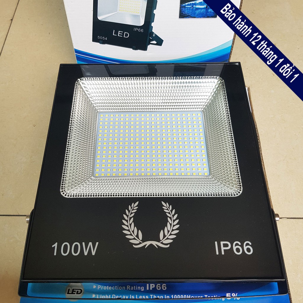 Đèn Pha Led 100w 5054 bảo hàng 12 tháng 1 đổi 1 - NGOÀI TRỜI IP66