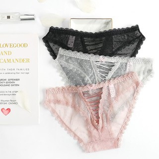 [KEM STORE] Set 5 Quần Lót Lưới Đan Dây Chéo Sexy - Hàng Cao Cấp (40-60kg)