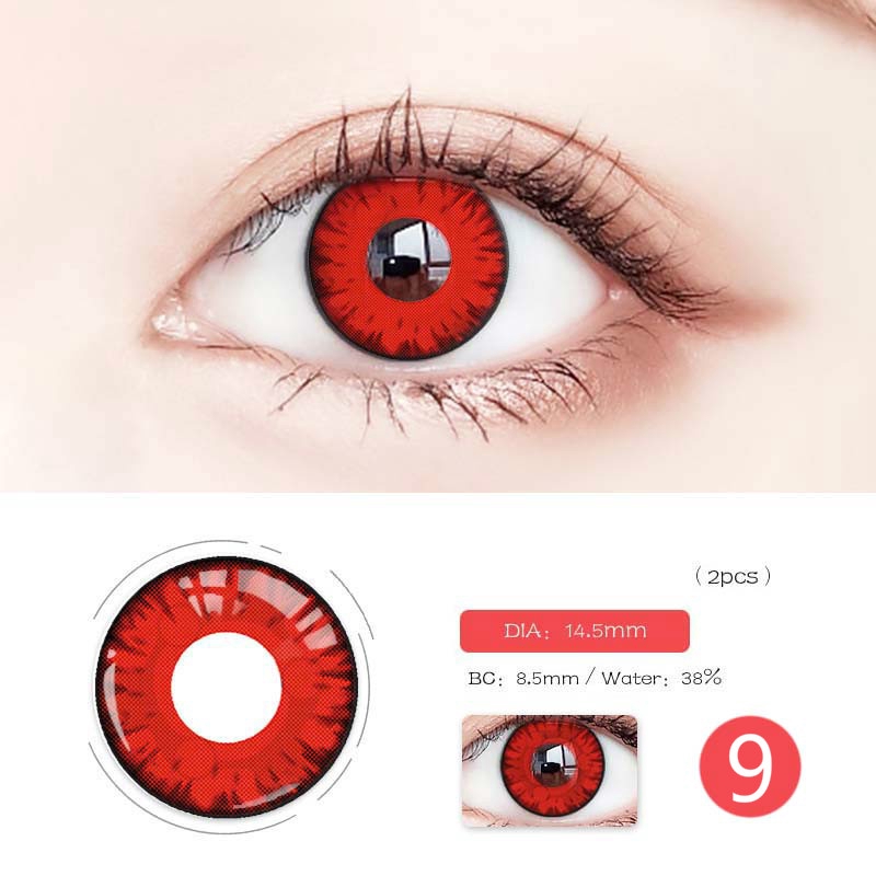 Cặp kính áp tròng hóa trang nhân vật Naruto độc đáo lens thời trang