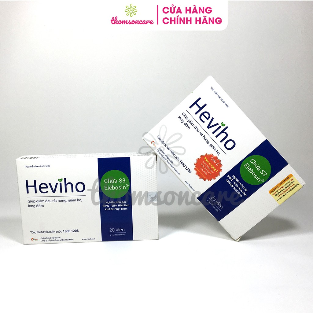[Mã 66FMCGSALE hoàn 8% xu đơn 500K] Heviho hỗ trợ giảm đau rát họng - Có tem tích điểm chính hãng | BigBuy360 - bigbuy360.vn