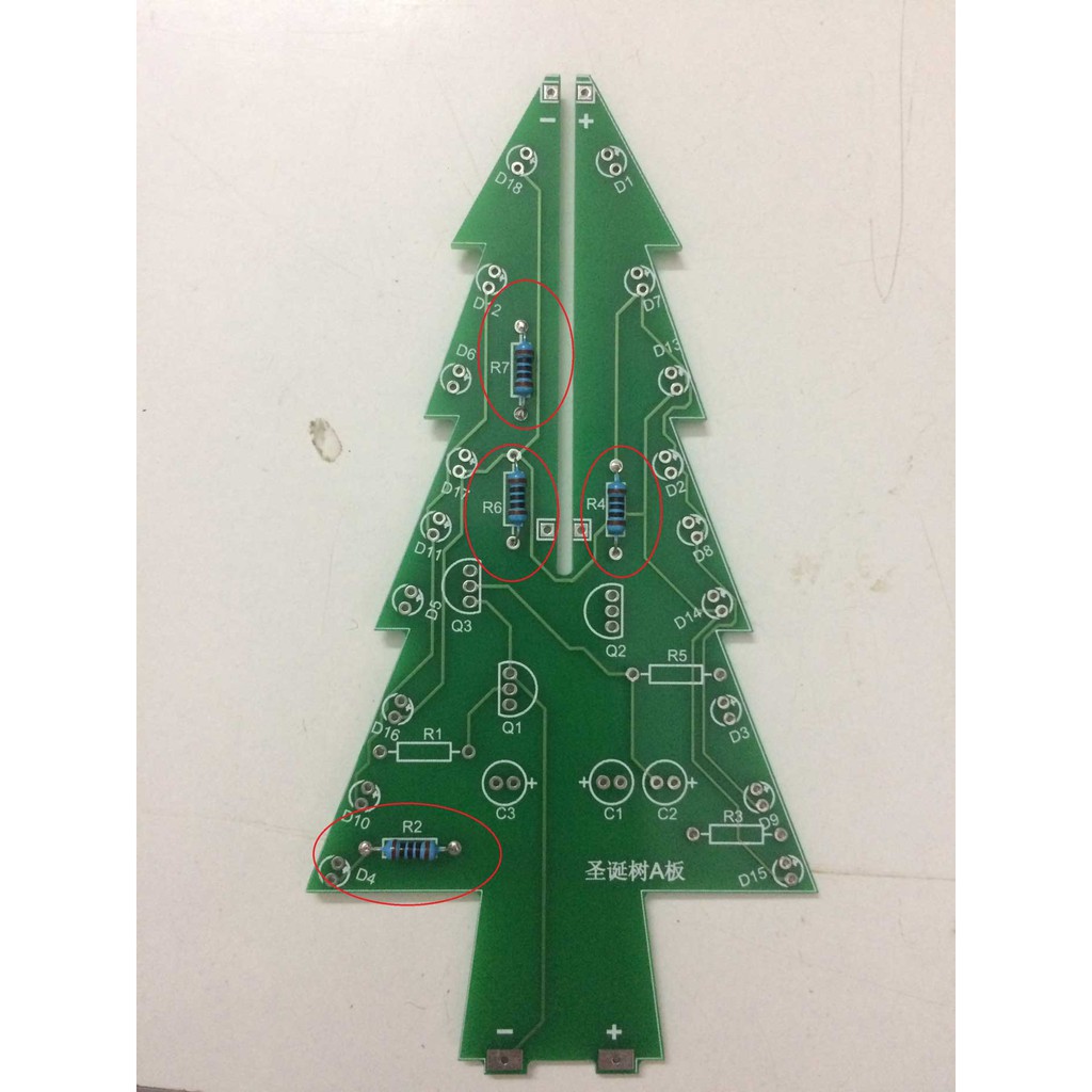 Bộ DIY CÂY THÔNG NOEL 3 MÀU + NGUỒN + CÁP NGUỒN+VỎ MICA