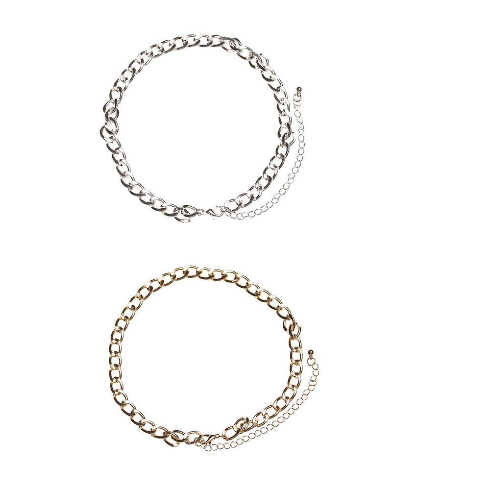 1 Vòng Cổ Choker Bằng Kim Loại Phong Cách Gothic Punk Cho Nam Và Nữ