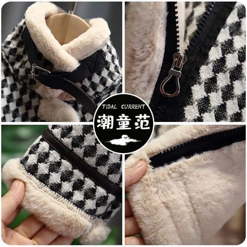 ÁO KHOÁC DẠ LÓT LÔNG DÀY DẶN CHO BÉ TRAI VÀ BÉ GÁI PHONG CÁCH HÀN QUỐC