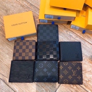 Ví ngắn lv nam da pu cao cấp, bóp lv nam tiện ịch đựng thẻ atm.