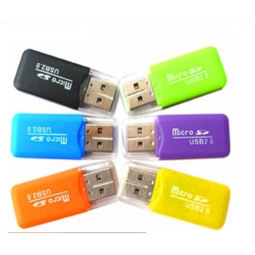 Đầu đọc thẻ nhớ Micro SD mini tiện dụng (Màu ngẫu nhiên)