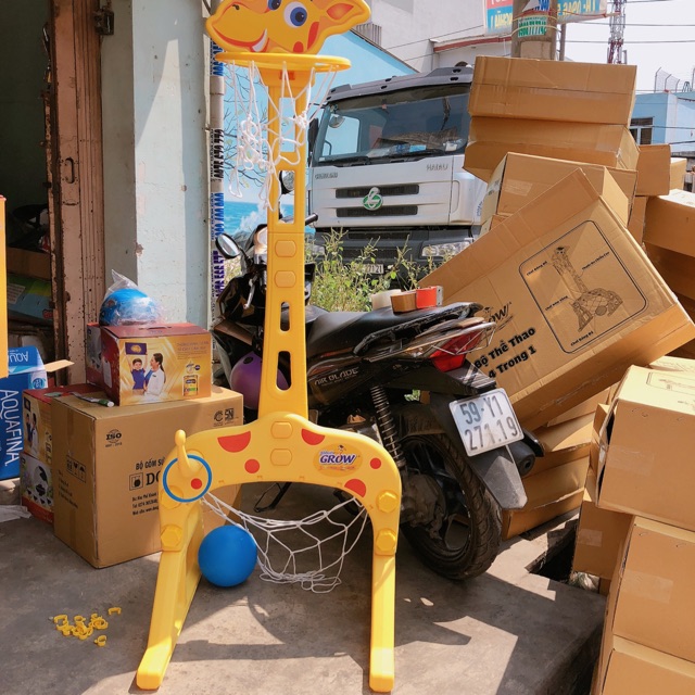 [ Khuyến mãi giá shock] Bộ Bóng rổ Grow thể thao 4 trong 1 hot