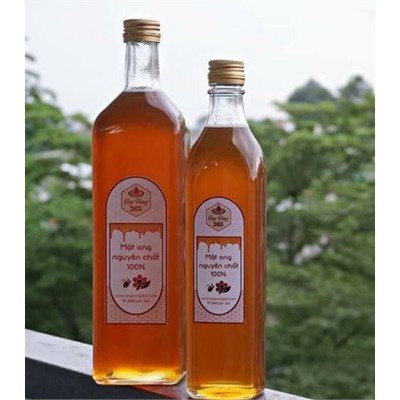 Chai thủy tinh 500ml 🍄FREE SHIP🍄 Chai đựng mật ong , chất lỏng 500ml nắp nhôm vàng