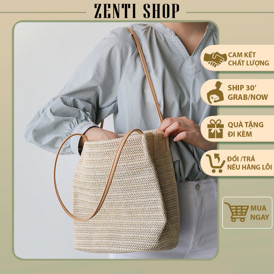 Túi cói đi biển siêu hot
