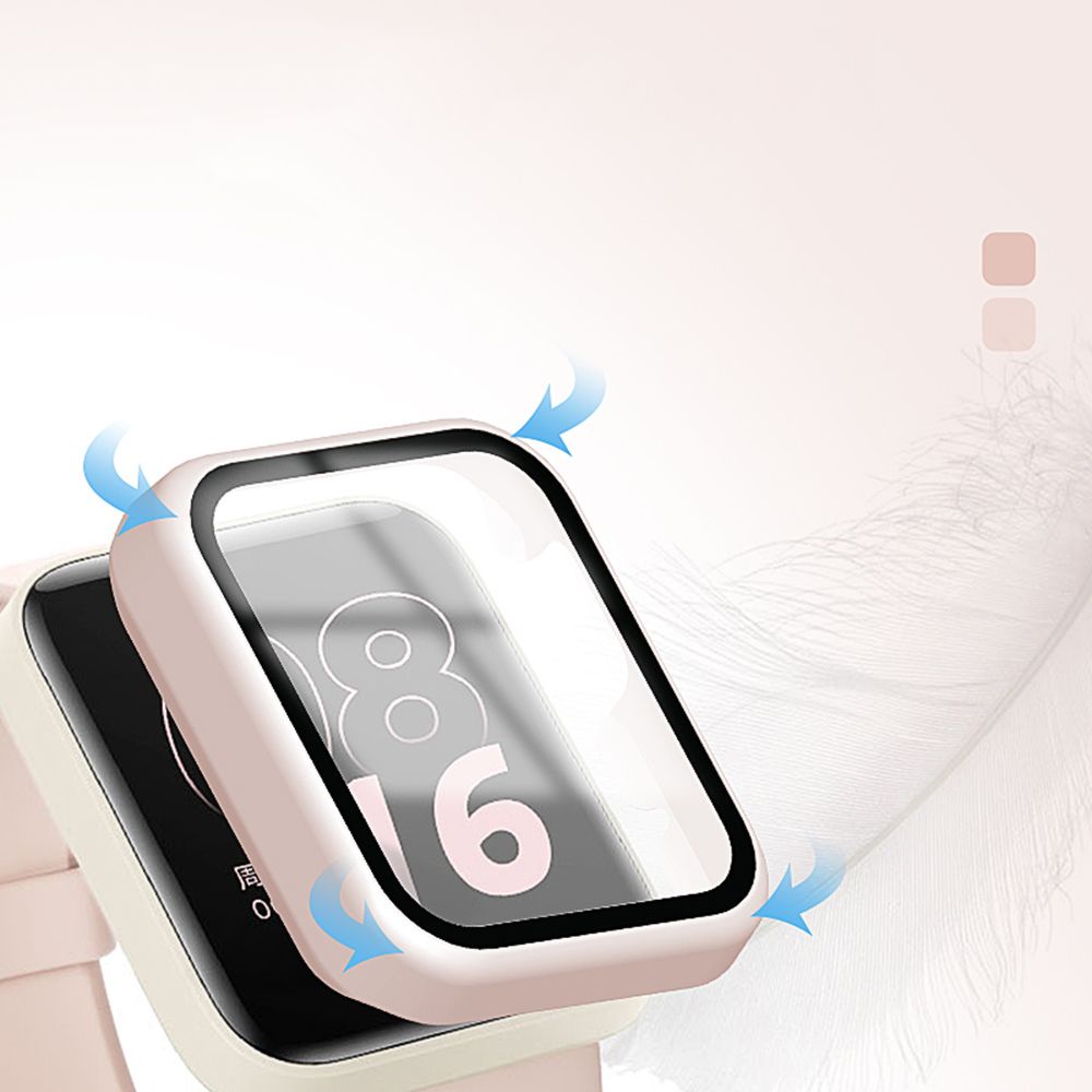 Hard Full Edge Glass Screen Protector Case Shell Frame For Xiaomi Mi Watch Lite/Redmi Watch 2 Lite Protective Cover