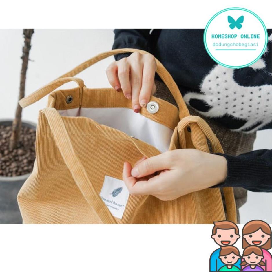 Túi Tote Vải Nhung You Need This One Phong Cách Hàn Quốc HSTX002