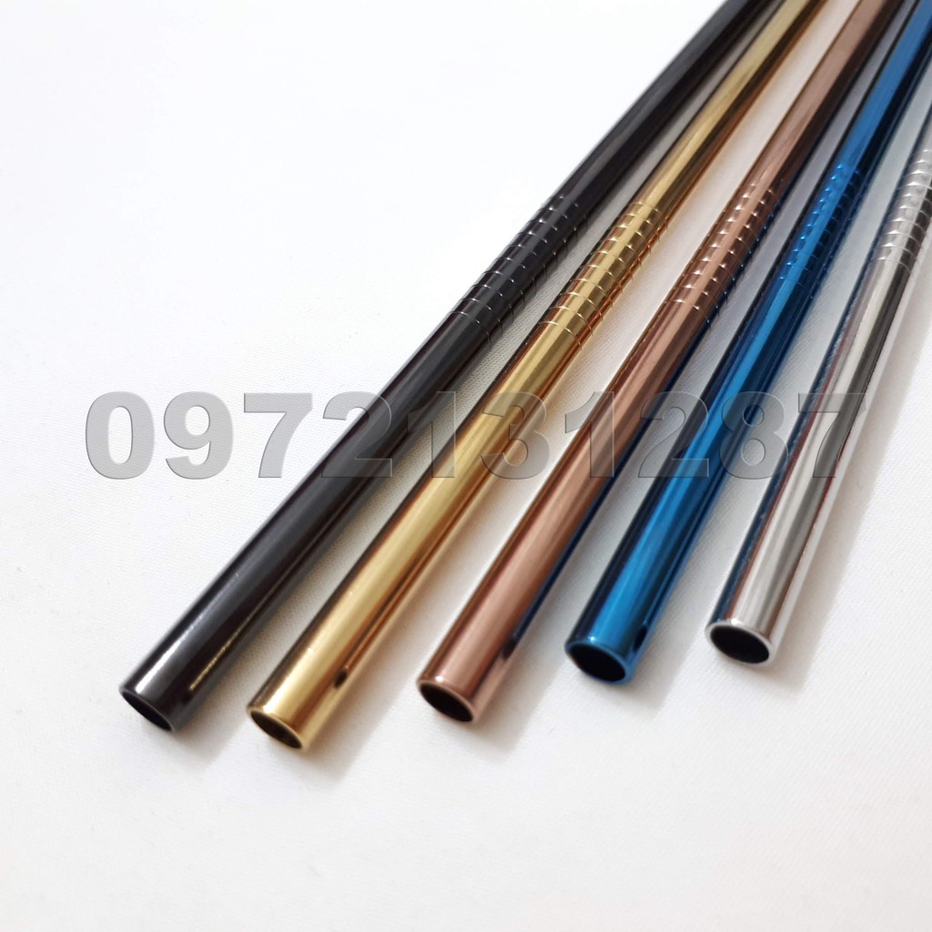 (Hàng loại 1, dày & nặng) Ống hút Inox 304 nhiều màu, nhiều kích thước (Ảnh thật) | BigBuy360 - bigbuy360.vn