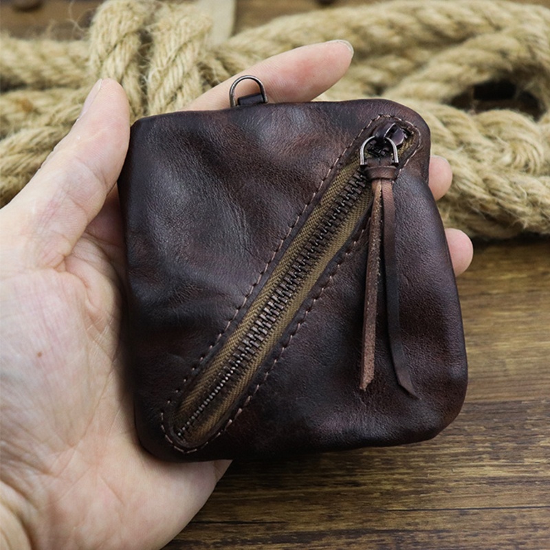 Ví da nhỏ đựng tiền/thẻ/chìa khóa cho nam nữ