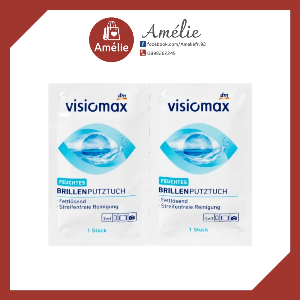 [NỘI ĐỊA ĐỨC] Giấy lau kính VISIOMAX hộp 52 miếng