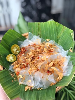 Bánh tráng dẻo muối nhuyễn hành phi