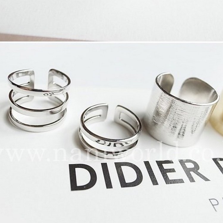 Nhẫn nữ bộ 3 chiếc loại dày loại mở