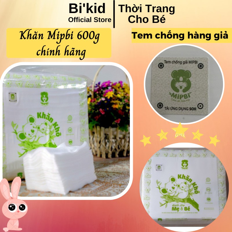 Khăn giấy khô đa năng Mibpi MẪU MỚI📌FREESHIP📌bịch 600g tiện lợi cho mẹ