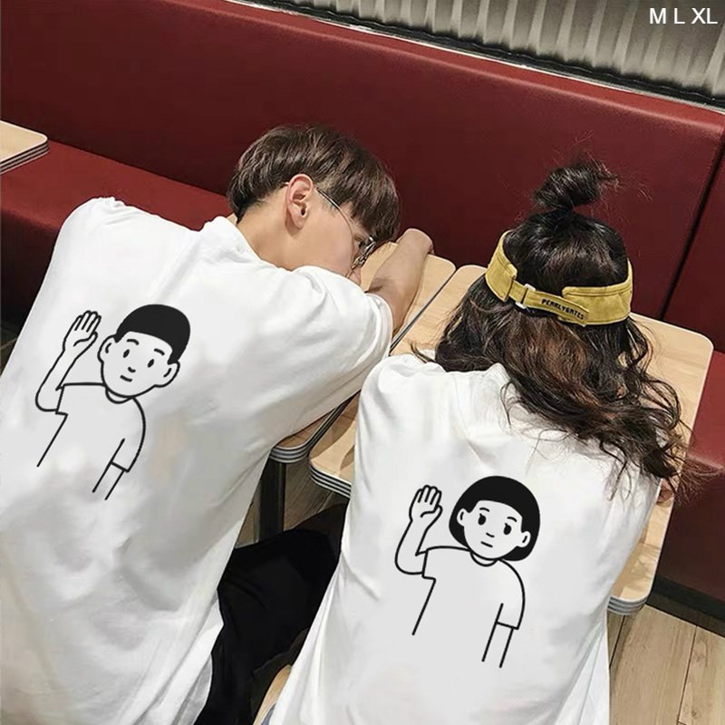 Áo thun Unisex tay lỡ Couple | BigBuy360 - bigbuy360.vn