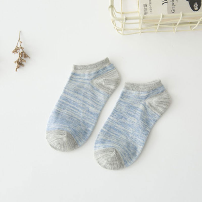 [HÀNG CÓ SẴN] Tất nữ cổ ngắn màu sắc tươi mới tất nữ cotton