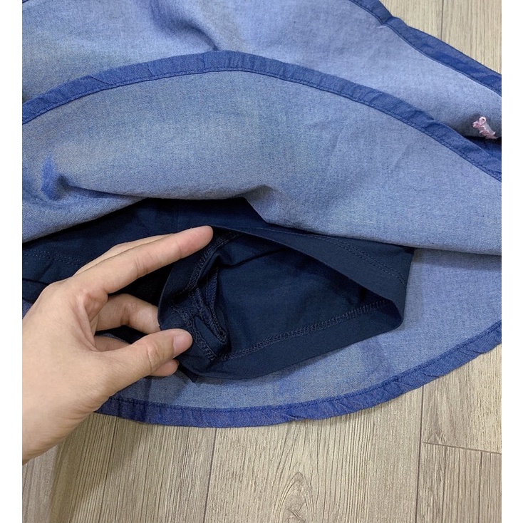 Set Áo + Chân váy Jean Jelispoon xuất Hàn dư xịn cho bé gái