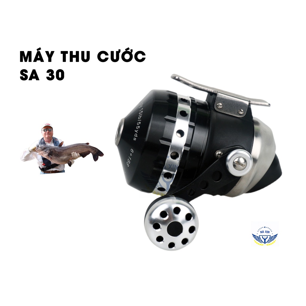 [ SA30] Máy thu cước cho cần câu cá, ná bắn cá, máy thu cước chất liệu thép, vòng tua lớn lực đi mạnh, nghe rất đã tai