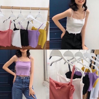 Áo hai dây cuốn biên đủ màu 🌈