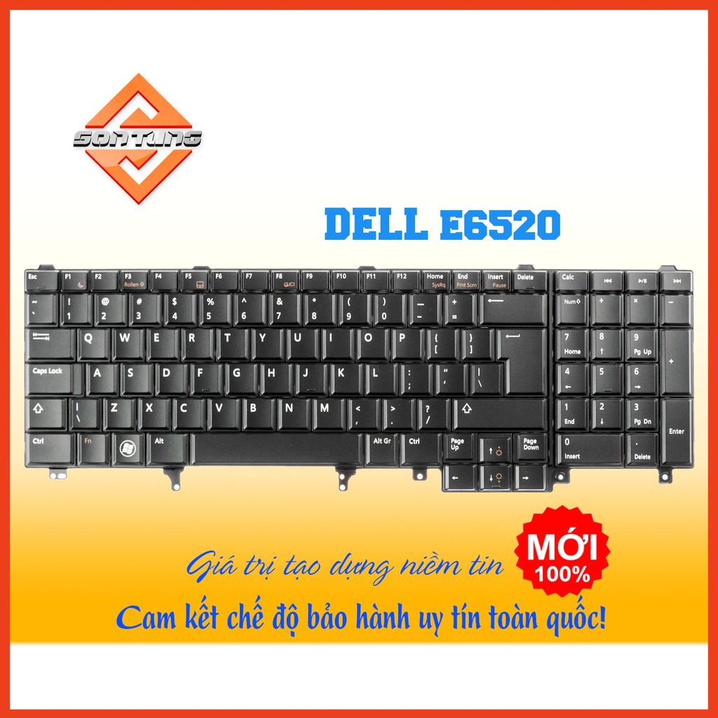 [NEW]Bàn Phím Laptop Dell Latitude E6520 E6530 E5520 E5530 hàng nhập khẩu