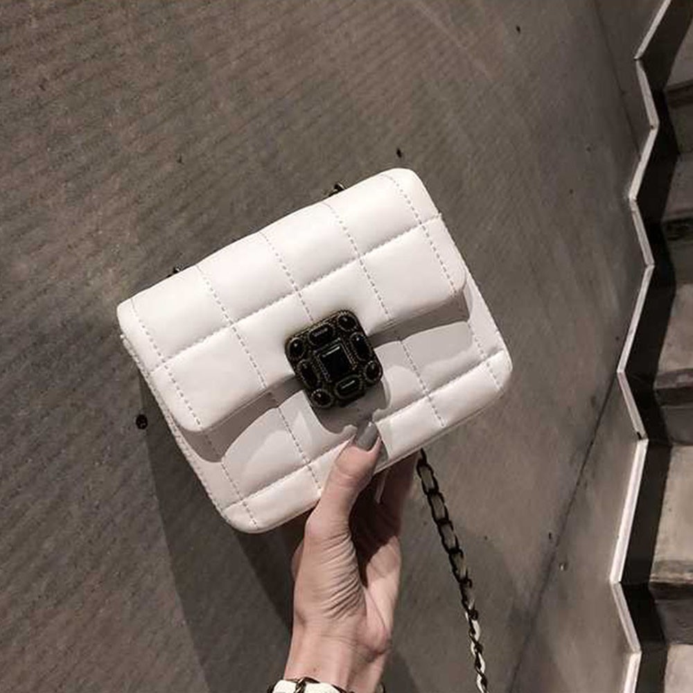 Túi xách nữ khóa vuông phong cách Hàn Quốc - RiBi Shop