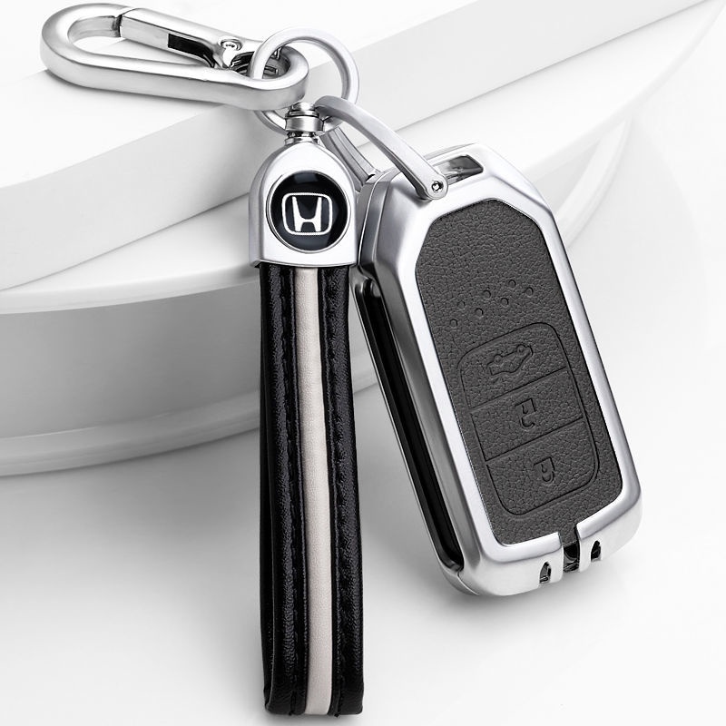 Vỏ Bảo Vệ Chìa Khóa Điều Khiển Từ Xa Bằng Hợp Kim Nhôm Cho Xe Hơi Honda Civic City Jazz Brio BRV
