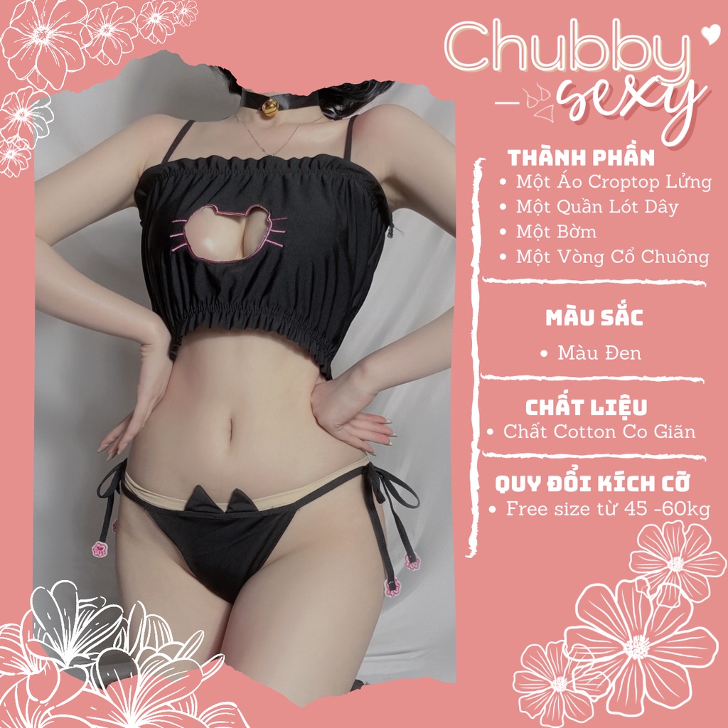 Cosplay Bikini Cô Mèo Hoang Gợi Cảm - Wild Cat Lady Girl Sexy - Chất Liệu Cao Cấp Kèm Vòng Cổ Chuông - CPL38 Chubby.Sexy | BigBuy360 - bigbuy360.vn